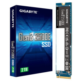 GIGABYTE Gen3 2500E 2TB / M.2 2280 Gen 3/ R: 2400 MBps / W: 2000 MBps / MTBF: 1.5mh / 5y (G325E2TB)