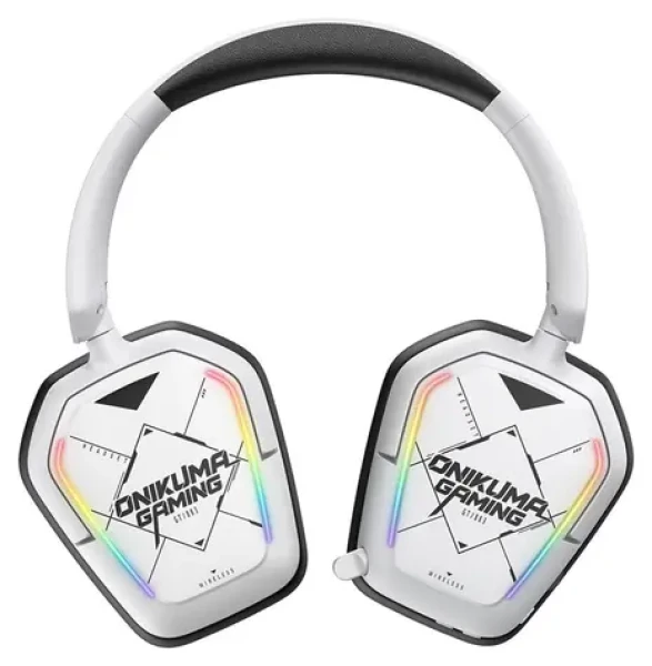 ONIKUMA BT883 bílá / Herní sluchátka / 2,4G / Bluetooth 5.4 / USB-C / RGB (GT883)