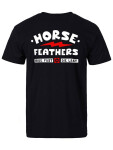 Horsefeathers IGNITE black pánské tričko krátkým rukávem