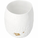 Räder Svícen na čajovou svíčku Starry Night, bílá barva, porcelán