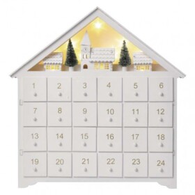 Emos vánoční dekorace Dcww02 adventní kalendář dřevěný