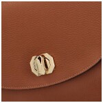 Elegantní dámská kožená crossbody kabelka Triss, koňaková
