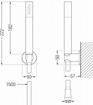 MEXEN/S - Diamond R70 SET vanová baterie se sprchou, chrom 7153R70-00