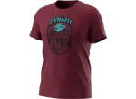 Dynafit Graphic Cotton pánské triko krátký rukáv Burgundy/Horizon vel. M