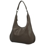 Stylová dámská koženková kabelka na rameno Petrit, tmavě šedá