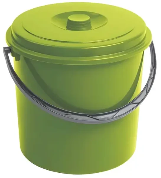CURVER Vědro s víkem 16 l zelené / plast / 33,5 × 32,2 × 31,5 cm (03208-Q30)