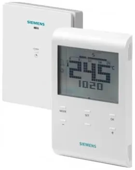 Siemens RDE100.1RFS / Programovatelný digitální prostorový termostat / bezdrátový (RDE100.1RFS)