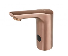 SANELA - Elektronický umyvadlový ventil, síťové napájení, růžové matné zlato SLU 62FX