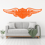 Samolepka Harley Davidson křídla Barva: bílá, Velikost: 60 x 17 cm