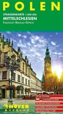 Polsko (Střední Slezsko Fraustadt/Breslau/Oppeln) 1:200 000 automapa