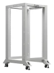 Lanberg Open Rack 22U šedá / Stojanový rozvaděč / 19" / 600×800 mm / nosnost 600 kg (OR01-6822-S)