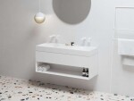 RAVAK - Lite Umyvadlová skříňka 120x45x43 cm, 1 zásuvka, lesklá bílá X000001867