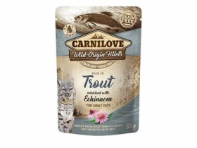 Carnilove Cat Pouch Trout with Echinacea 85g / Kapsička pro kočky (8595602538393)