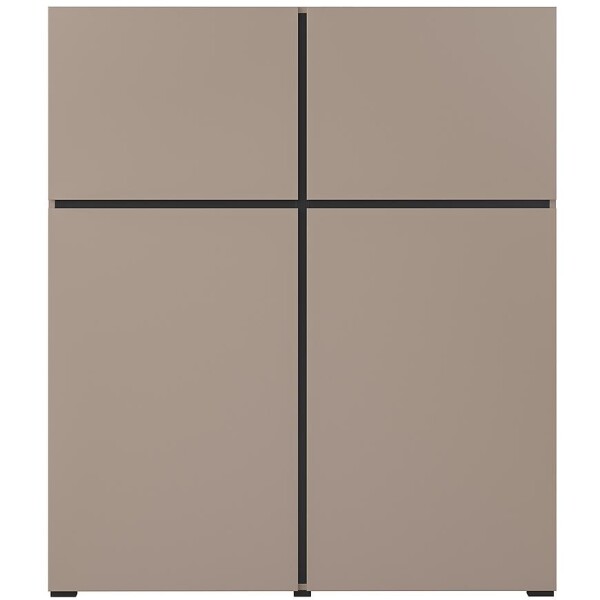 Komoda Cross vysoká 4D congo/černá