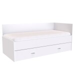 Nábytek Mikulík Zvýšené lůžko DUO s úložným prostorem - 2 zvýšená čela /vč.roštu/ - bílý lesk, antracit, aj.