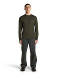 ICEBREAKER Mens Merino 150 Tech Lite LS Relaxed Tee, Dark Loden (vzorek) velikost: M