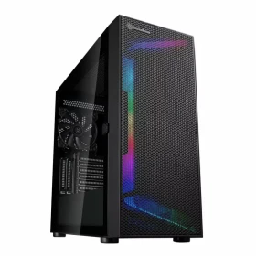 SilverStone SETA H1 černá / SSI-EEB / 2x USB-A 3.0 / 1x USB-C / bez zdroje / průhledná bočnice (SST-SEH1B-G)