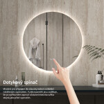 CERANO - Koupelnové LED zrcadlo Verido - Ø 50 CER-537358