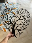Strom života srdce dekorace na zeď Rozměr (cm): 38 x 37, Dekor: Černá