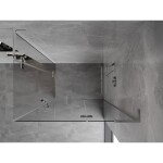 MEXEN/S - Mist H L Duo sprchový kout dveře křídlové 75 x 85, transparent, chrom 8A5L-075L-085P-01-00