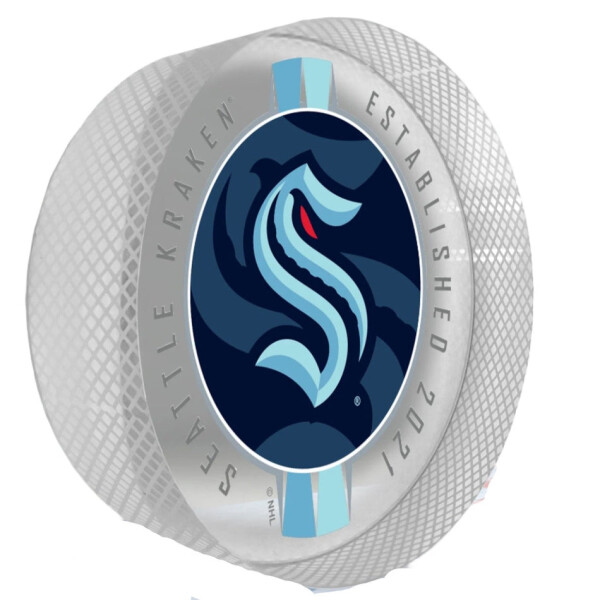 Mustang Puk Seattle Kraken NHL Crystal Ribbon