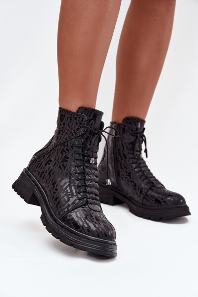 Kožené workery dámské zateplené na zip Artiker 57C2257 Černé 40