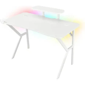 Genesis Holm 320 RGB / Herní stůl / bílý / D:120cm / Š:60cm / V:75cm (NDS-1802)