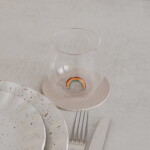 Eulenschnitt Sklenice na vodu s dekorací 370 ml – Rainbow, čirá barva, sklo