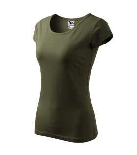 Pure tričko dámské military S