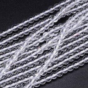 Přírodní křišťál - čirý - třída AA - ∅ 6 mm - 1 ks