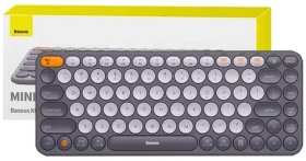 Baseus K01A šedá / Bezdrátová klávesnice / USB 2.4GHz + BT / 2x AAA (B00955503833-00)