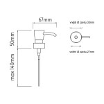 ND Nimco - chrom náhradní pumpička plast 1028Y-26 1028Y-26