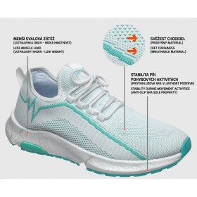Bennon Polobotka MEADOW OB WHITE LOW bílá vel 45