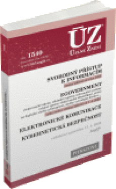 ÚZ 1540 Svobodný přístup informacím,