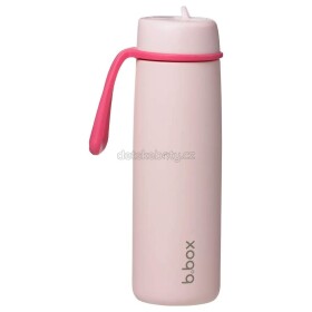 B.box 0922 Nerezová termolahev s brčkem 690 ml - pink paradise