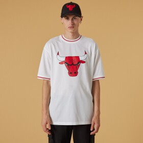 New Era Pánský dres Chicago Bulls NBA Logo Oversized Mesh T-Shirt Velikost: L