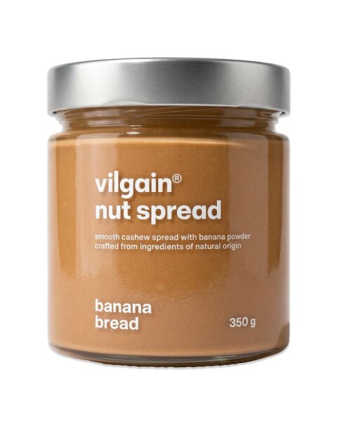 Vilgain Nut Spread – 3× Banánový chlebík 350 g