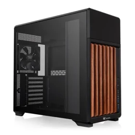 Thermaltake TR300 WS černá, dřevo / Skříň / ATX / USB-C 3.2 / 2x USB-A 3.2 / bez zdroje / průhledná bočnice (CA-11M-00M1WN-WS)