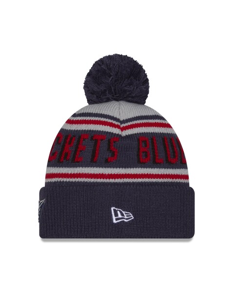 New Era Pánská zimní čepice Columbus Blue Jackets NHL Pom Wordmark