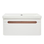 Koupelnová skříňka s umyvadlem SAT Fusion 97,5x43x45 cm bílá matná mat SATFUSION100WMW SATFUSION100WMW