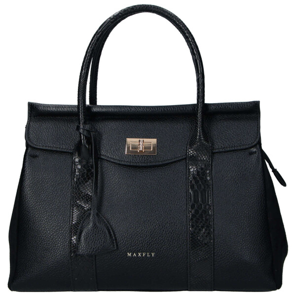 Trendy dámská koženková kabelka do ruky Camila, černá