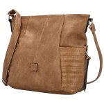 Trendy dámská koženková crossbody kabelka, Lisana, khaki