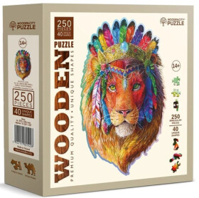Dřevěné puzzle Mystický lev 250 dílků