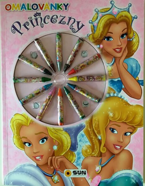 Princezny voskovkami omalovánky