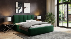 FRONTI Postel MODEL 08 200x200 zelená - MAGIC VELVET 2225