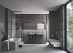 GROHE - Eurocube Vanová baterie na podlahu, s příslušenstvím, chrom 23672001