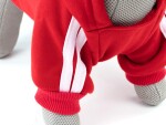 DogBaby bavlněná mikina pro psa Barva: Červená, Délka zad (cm): 25, Obvod hrudníku: 30 - 36 cm