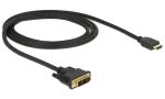 DeLock DVI-D 18+1 - HDMI-A 1 m černá / Kabel / max. 1920x1200 px / 3,96 Gbit/s (85582)