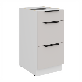 Spodní skříňka Como 40 D 3S BB - Premium Box Barva korpusu: Bílá, Barva dvířek: Kašmír