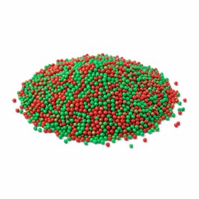 Cukrový máček SweetArt červený a vánoční zelený (40 g)